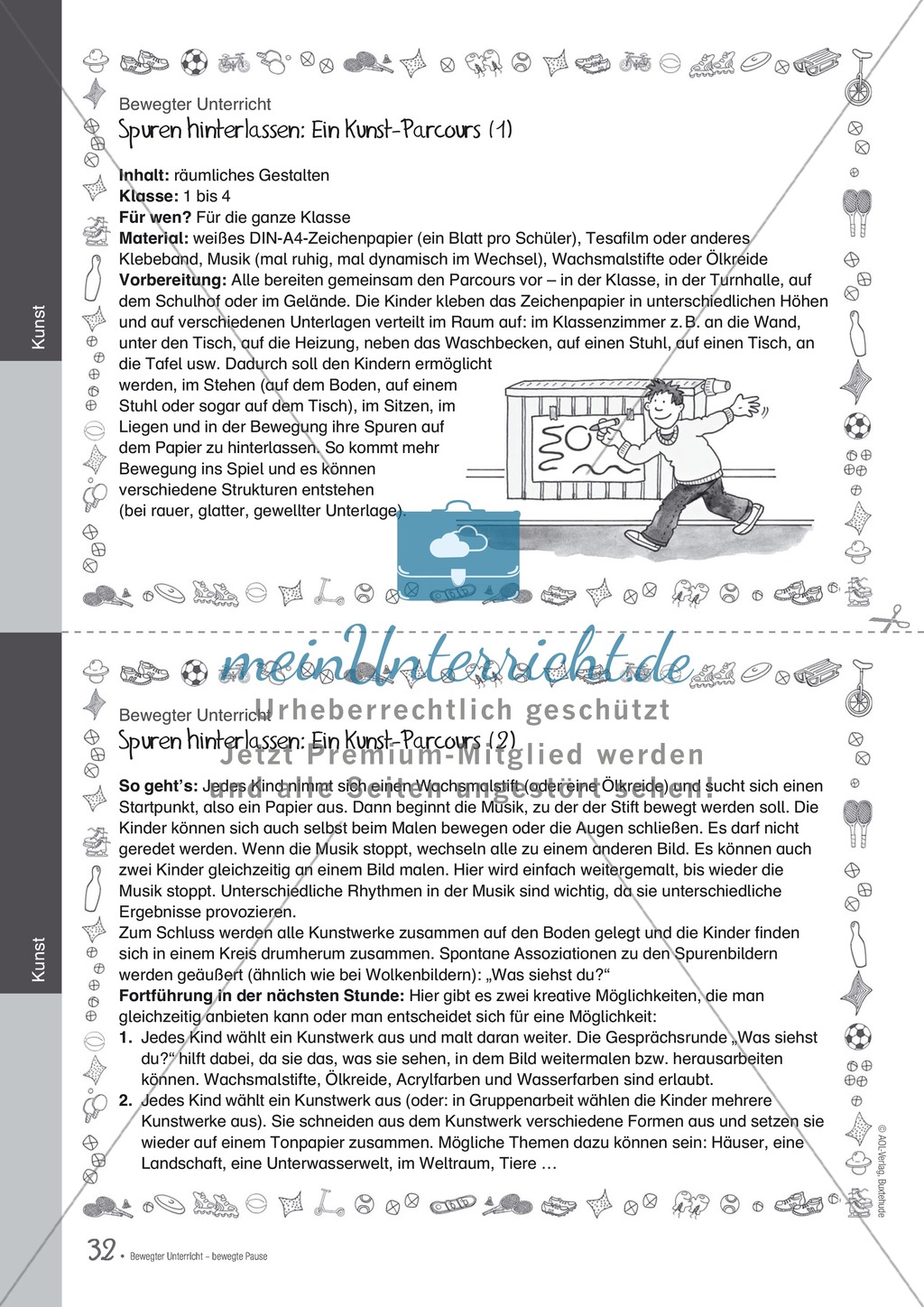 Übungen und Spiele für eine bewegte Grundschule: Material komplett Preview 28
