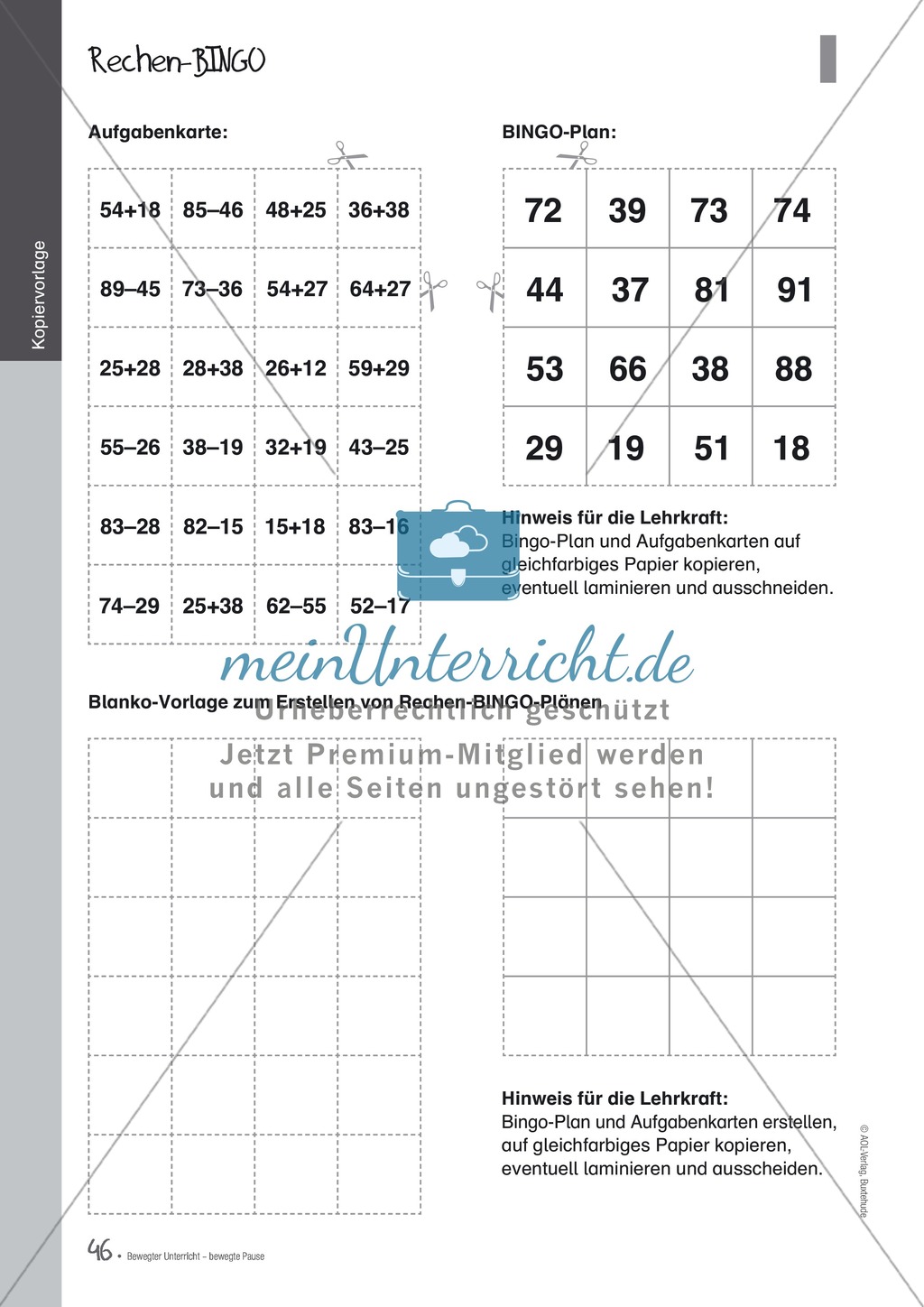 Übungen und Spiele für eine bewegte Grundschule: Material komplett Preview 42