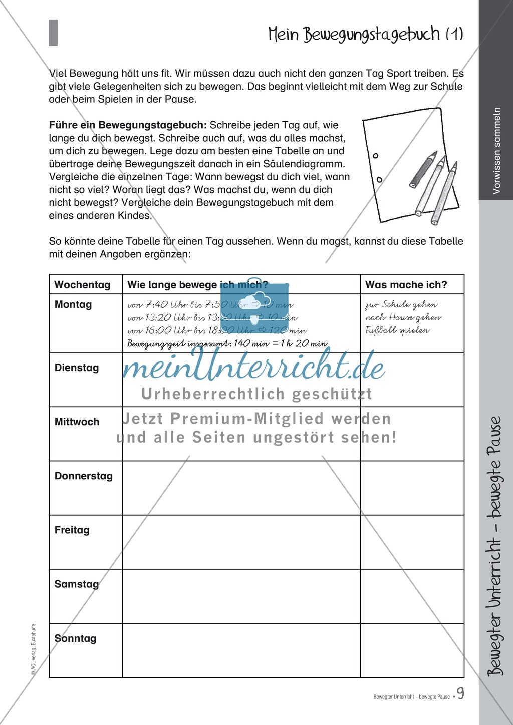 Übungen und Spiele für eine bewegte Grundschule: Material komplett Preview 5