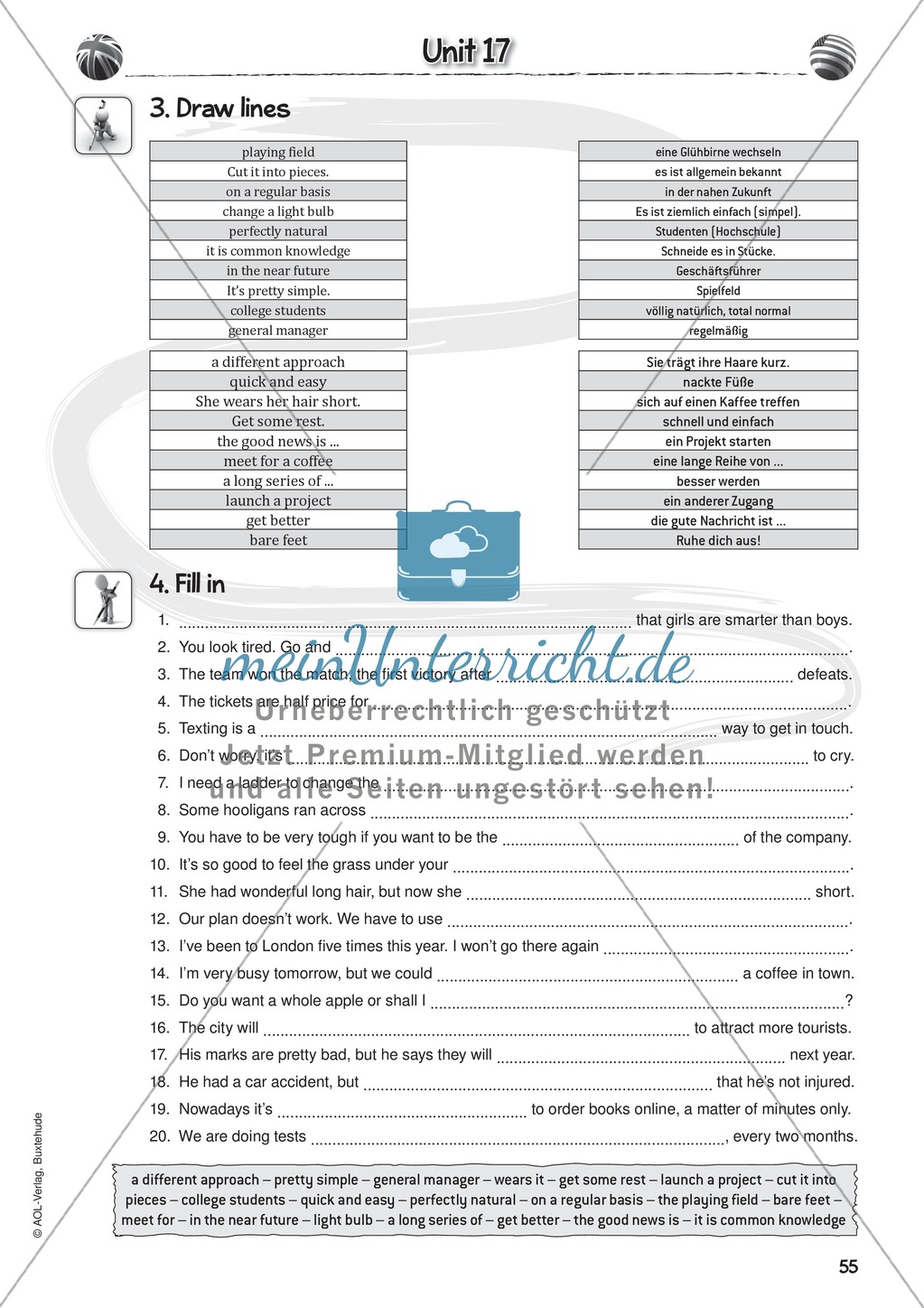 Die Top 500 der englischen Vokabeln: Übungen + Lösungen Preview 50