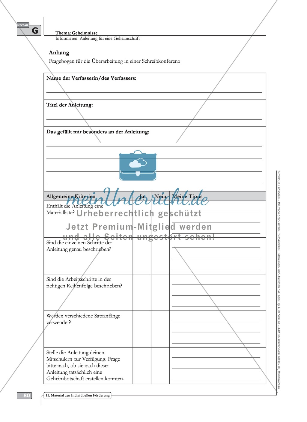 Schreibförderung: Geheimnisse: Anleitung für eine Geheimschrift: Hinweise zum Ablauf, Arbeitsblätter Preview 3