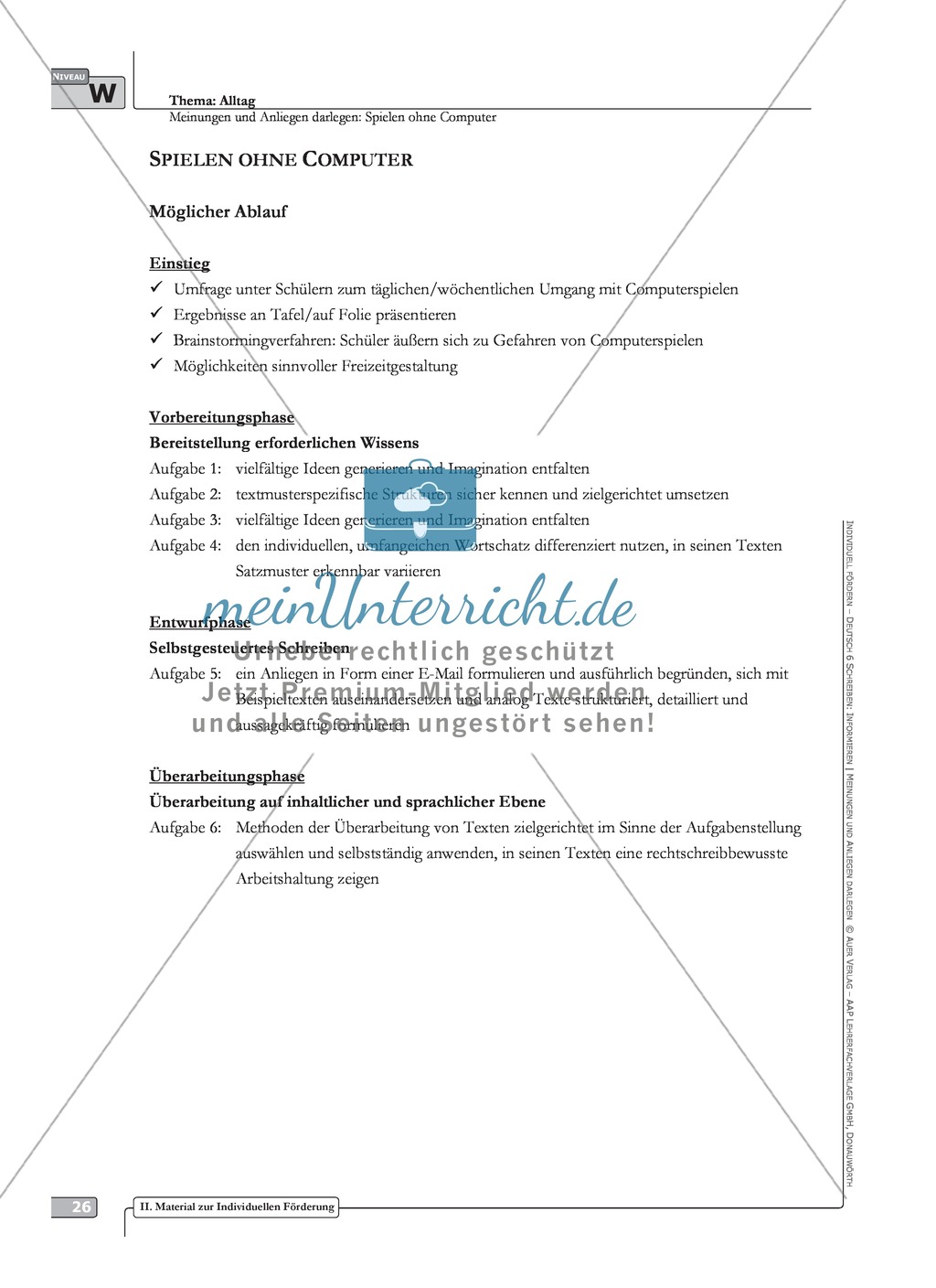Schreibförderung: Schullandheim: Brief an die Jugendherberge: Hinweise zum Ablauf, Arbeitsblätter Preview 7