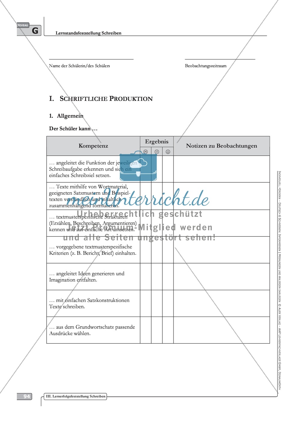 Sprachförderung: Anleitung für eine Geheimschrift: weiterführendes Niveau: Hinweise zum Ablauf, Arbeitsblätter Preview 6
