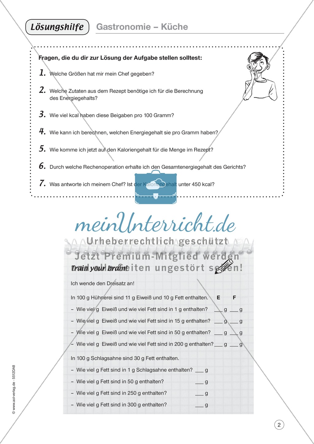 Berufsalltag - Gastromie: