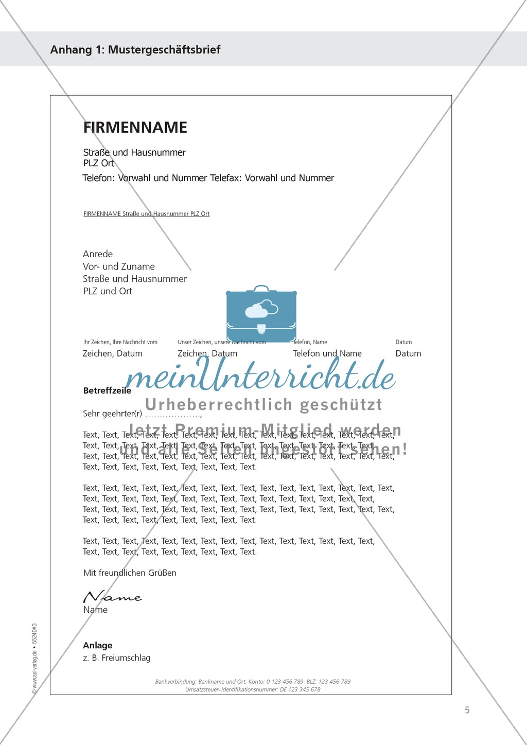 Musterbrief kennenlernen