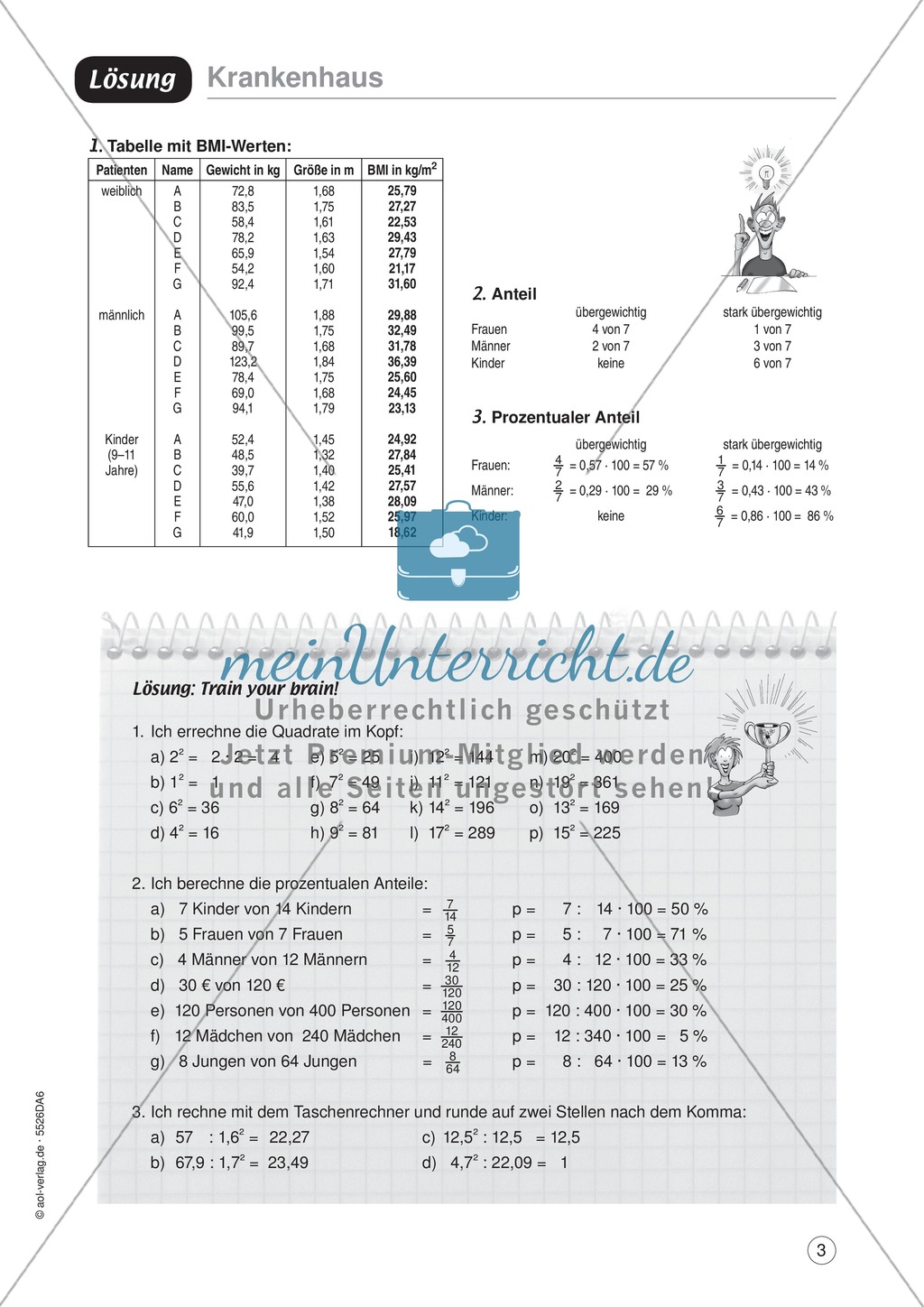 Krankenhaus: Aufgaben und Lösungen Preview 3