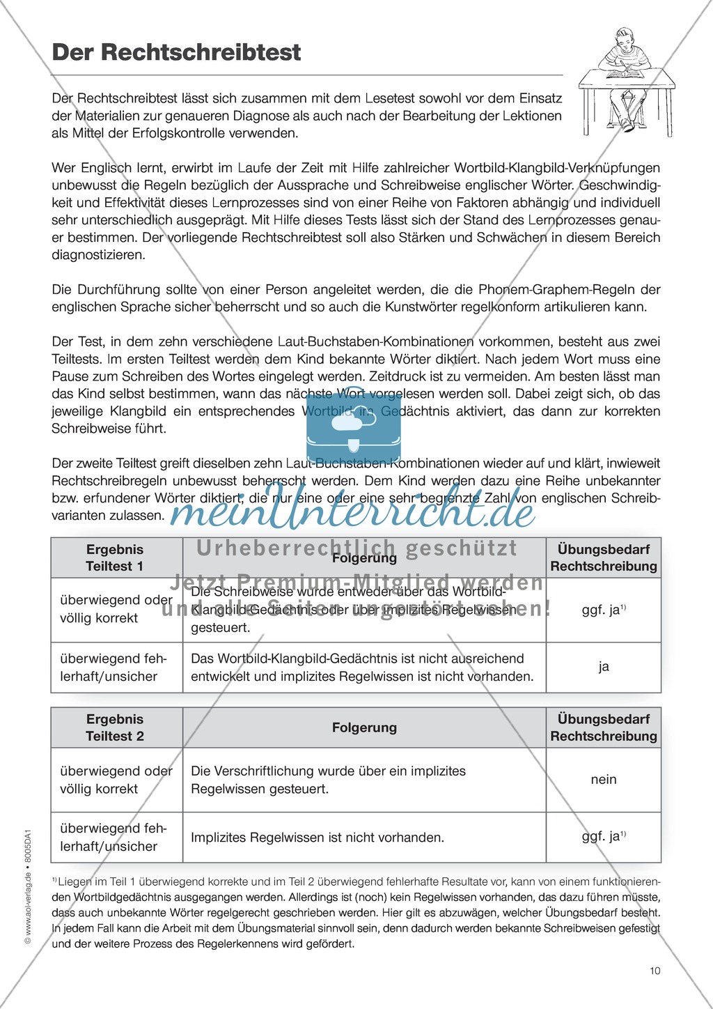 Rechtschreibtest: Wortliste + Tests Preview 2