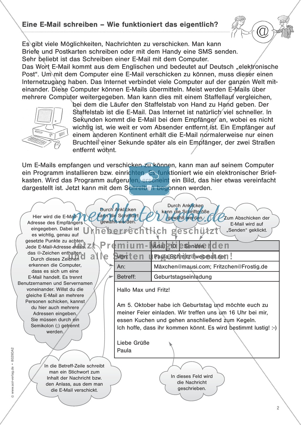 Sachtexte: Emails schreiben Preview 2