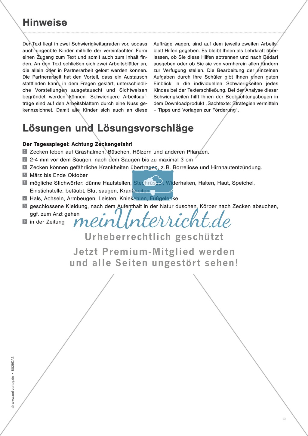 Zeitungsartikel verstehen: Text + Übungen + Lösungen schwer Preview 4