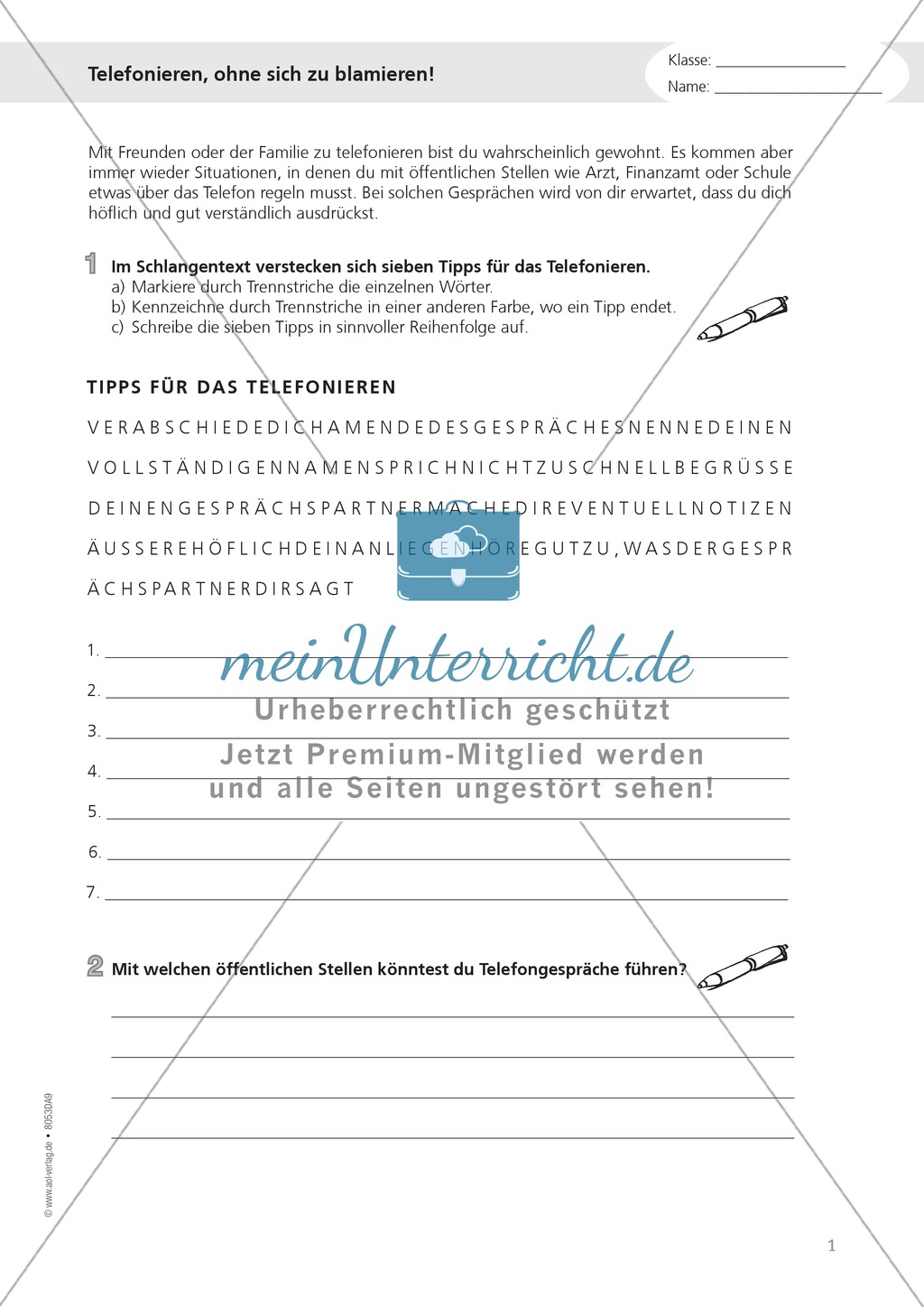 Alltagskompetenzen: