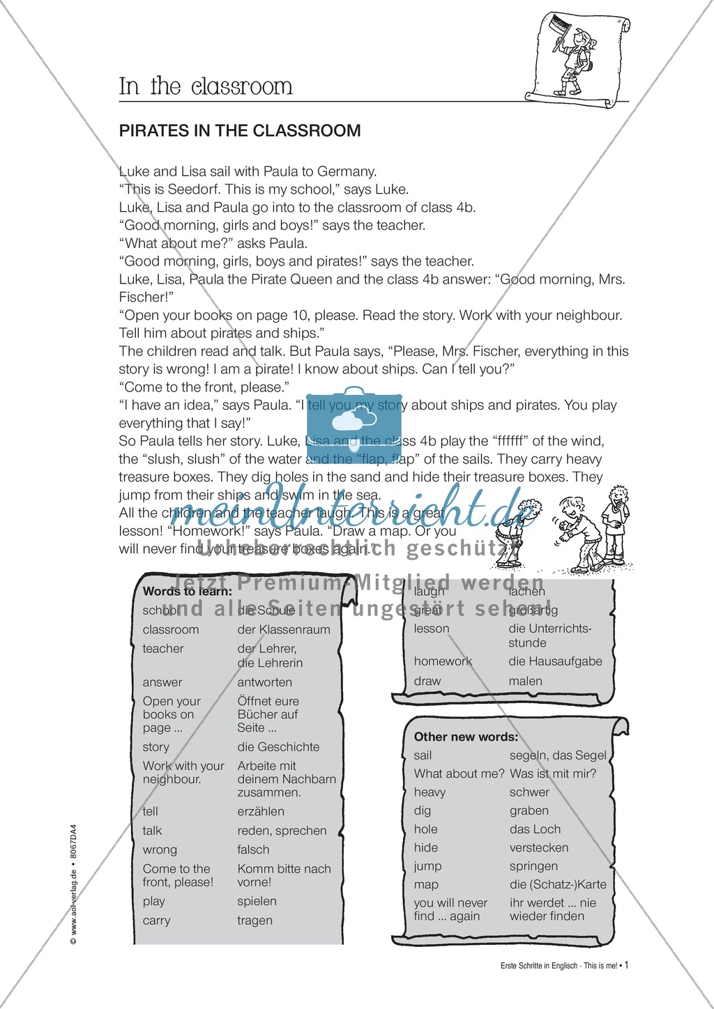 In the classroom: Introducing classroom vocabulary and classroom instructions Preview 1