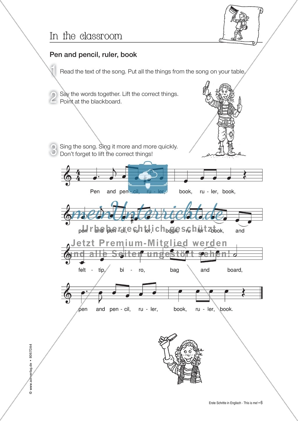In the classroom: Introducing classroom vocabulary and classroom instructions Preview 6