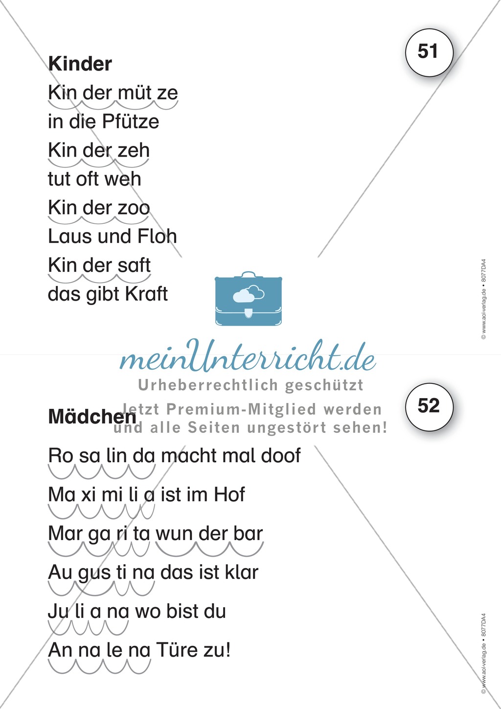 Der Lese-Trainer - Stufe 4 (Reime und kleine Texte): Arbeitsblätter + Urkunde Preview 2