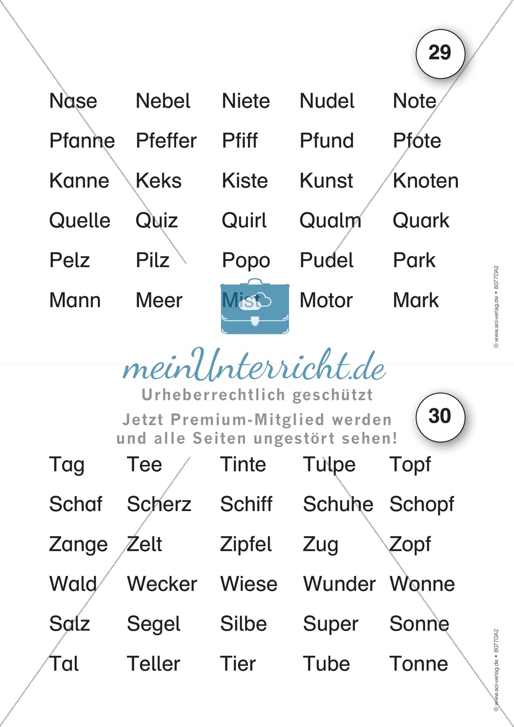 Der Lesetrainer - Stufe 2 (kurze Wörter): Arbeitsbätter und Urkunde Preview 7