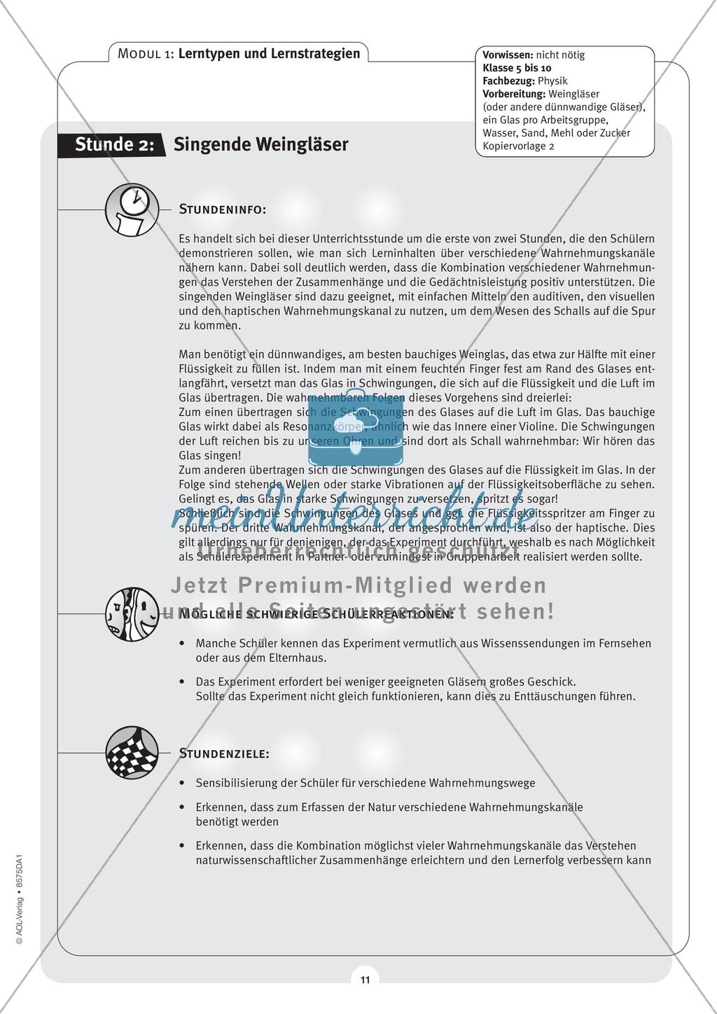 Lerntypen- und Strategien: