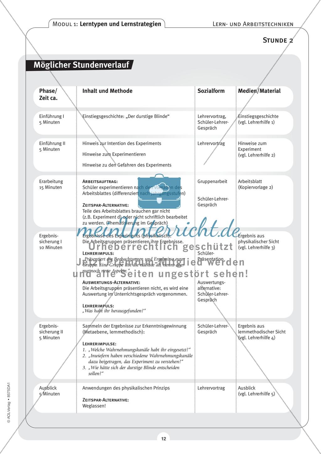 Lerntypen- und Strategien: