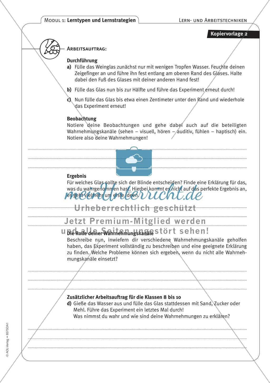 Lerntypen- und Strategien: