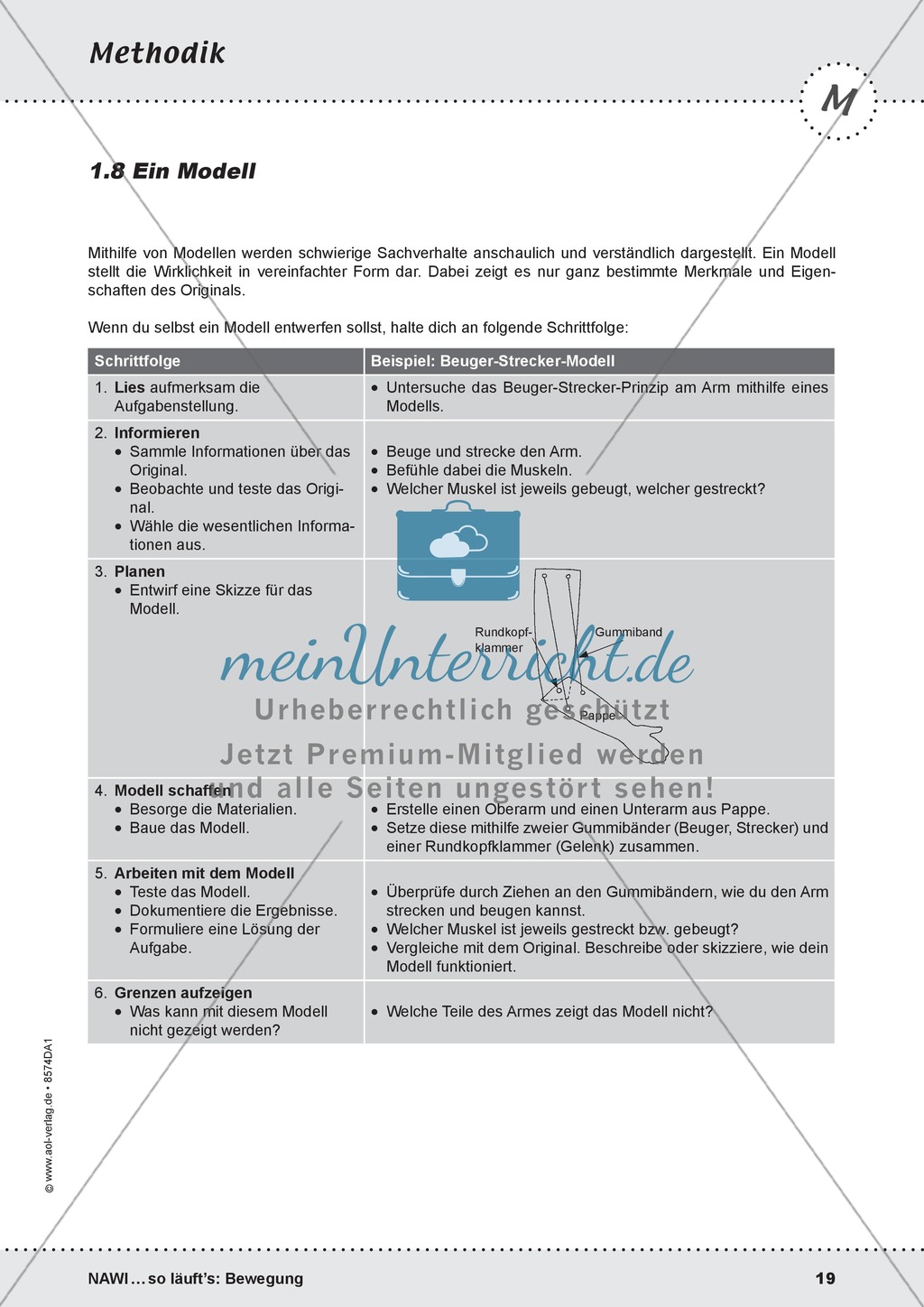 Methodik Modelle im NaWi-Unterricht: Übersicht für SchülerInnen Preview 1