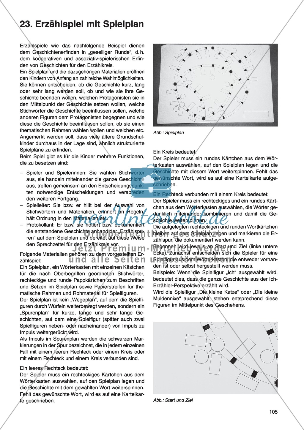 Erzählspiel mit Spielplan Preview 1