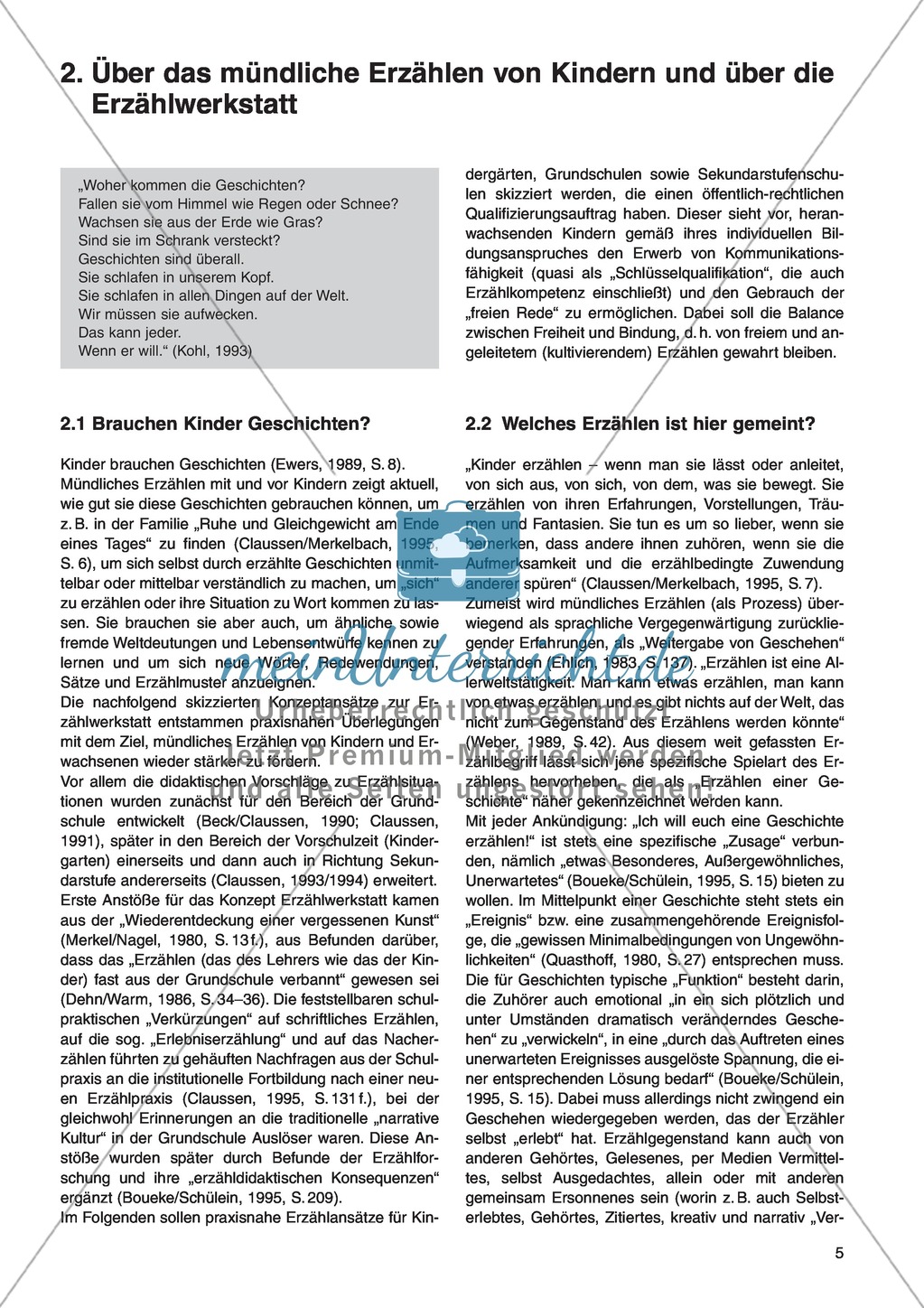 Erzähl mal was! Erzählkompetenzen in der Grundschule - kreative Unterrichtsideen: Material komplett Preview 1