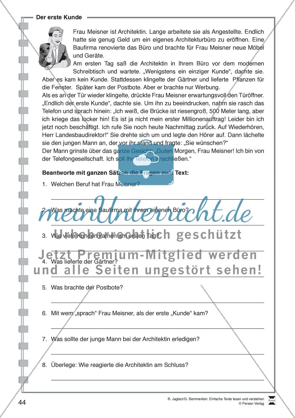 Der erste Kunde Preview 1