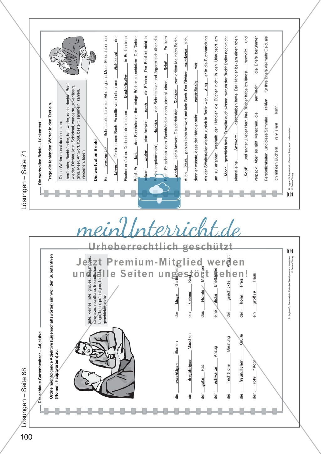 Der schlaue Gartenbesitzer: Lesetext, Arbeitsblätter und Lösungen Preview 12