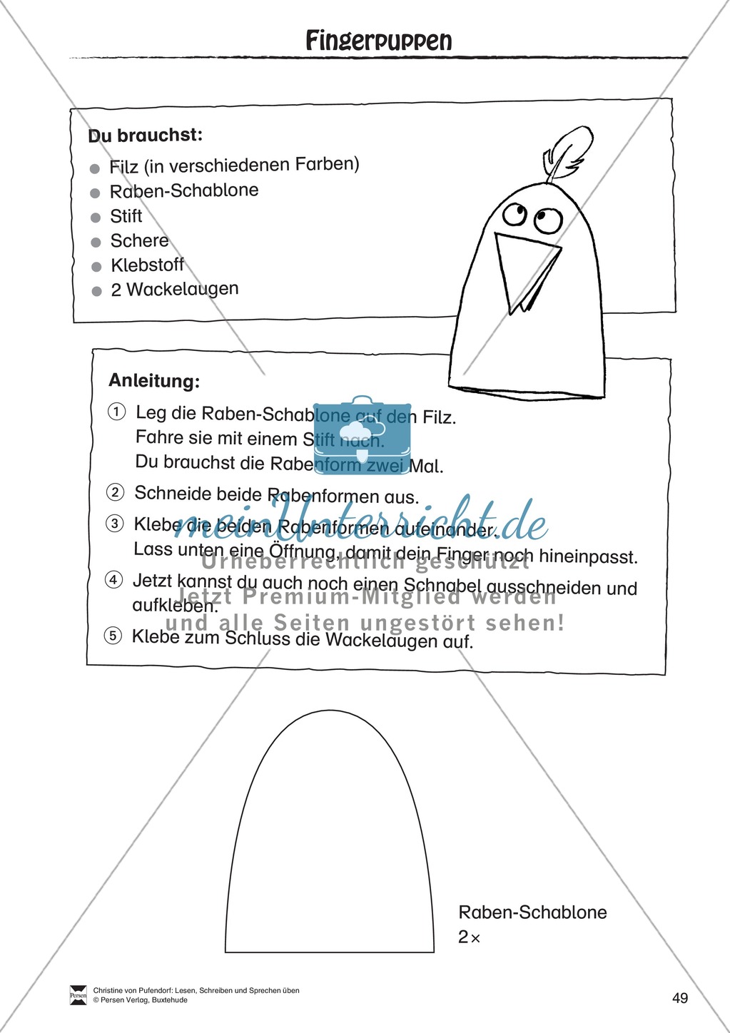 Lesen - Schreiben - Sprechen: "Als die Raben (...)" Fächerübergreifende Arbeitsblätter + Rechenübungen Preview 11