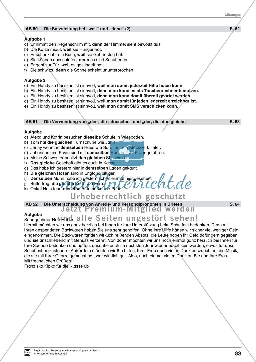 Sprachstil -Grammatik - Ausdrucksvermögen verbessern: "Argumentieren" - Binnendifferenzierung + Arbeitsblätter + Aufgaben + Lösungen Preview 10