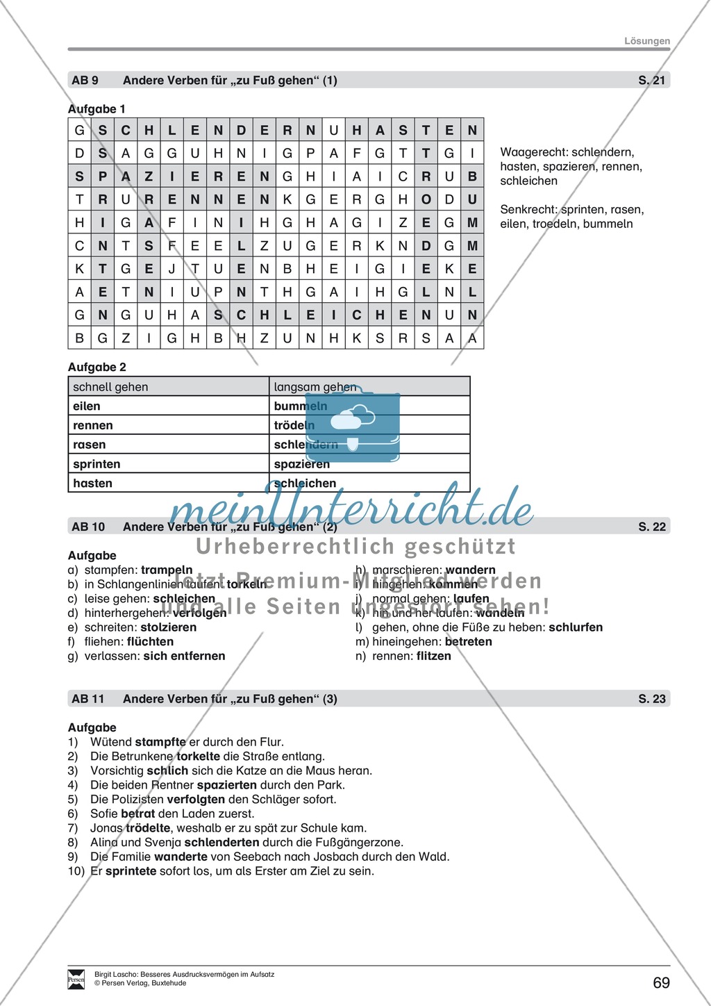 Sprachstil -Grammatik - Ausdrucksvermögen verbessern: "Erzählen" - Binnendifferenzierung + Arbeitsblätter + Aufgaben + Lösungen Preview 30
