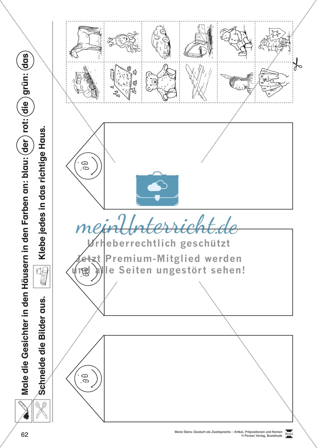 Artikel, Präpositionen und Nomen: Übungen zu Spiel und Spaß Preview 4