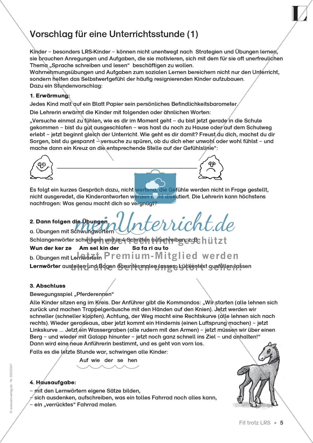Unterrichtsvorschläge für LRS-Schüler Preview 1