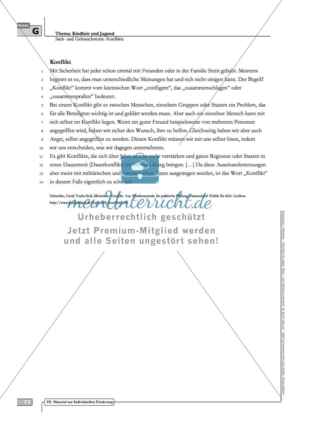 Sach- und Gebrauchstexte in 3 Differenzierungsstufen: