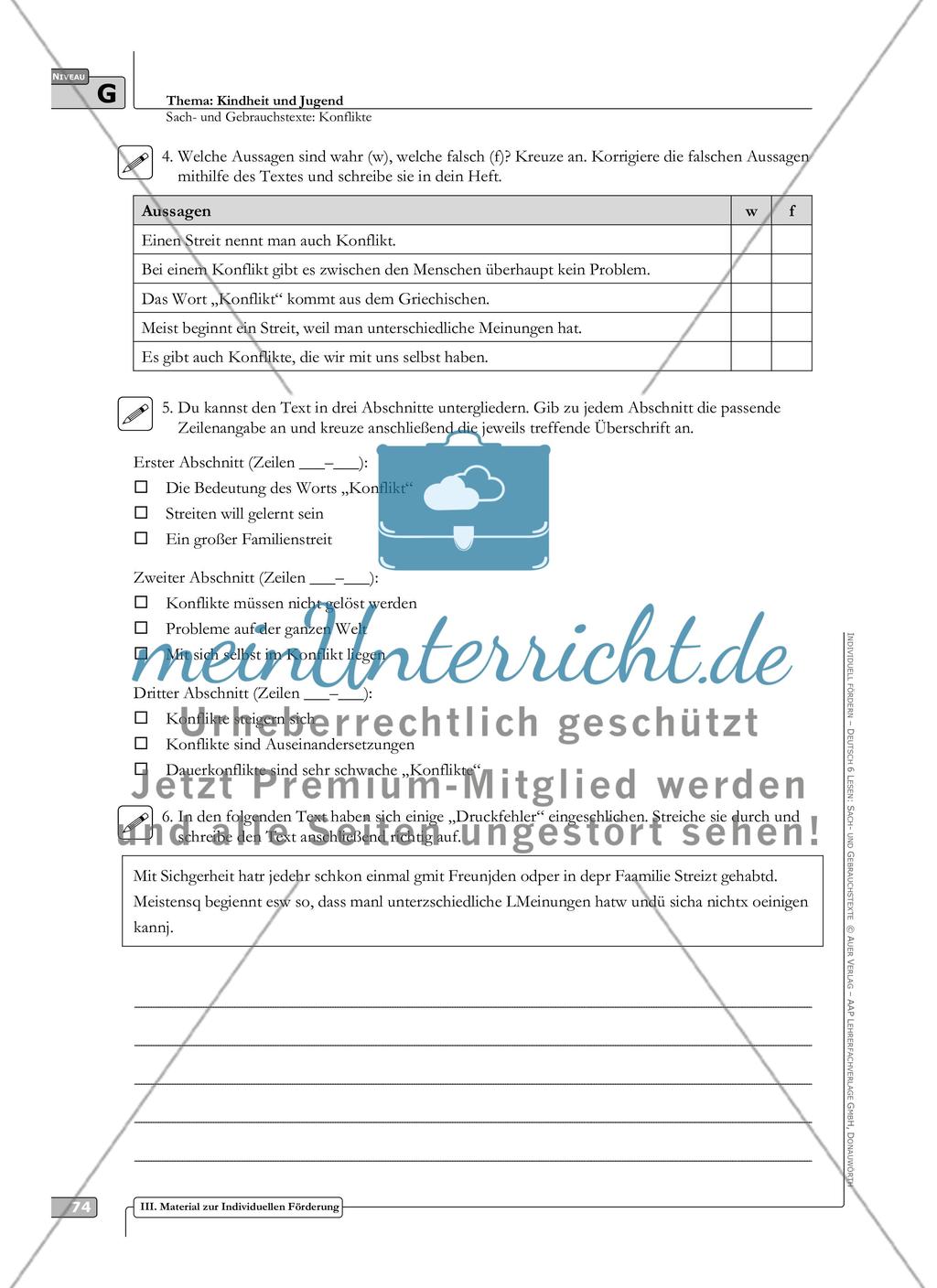Sach- und Gebrauchstexte in 3 Differenzierungsstufen: