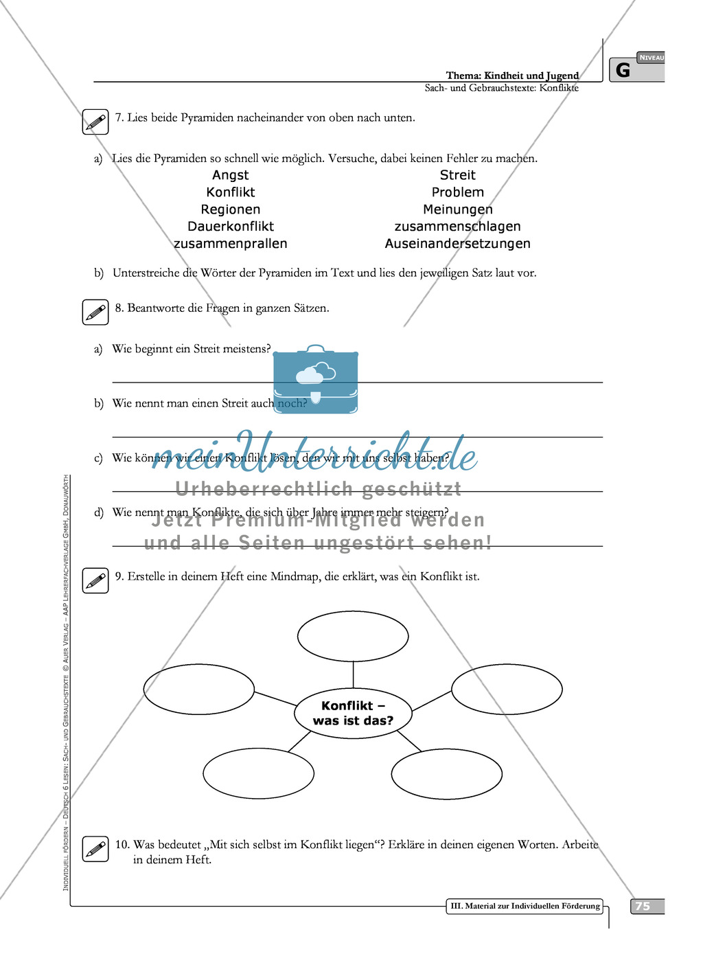 Sach- und Gebrauchstexte in 3 Differenzierungsstufen: