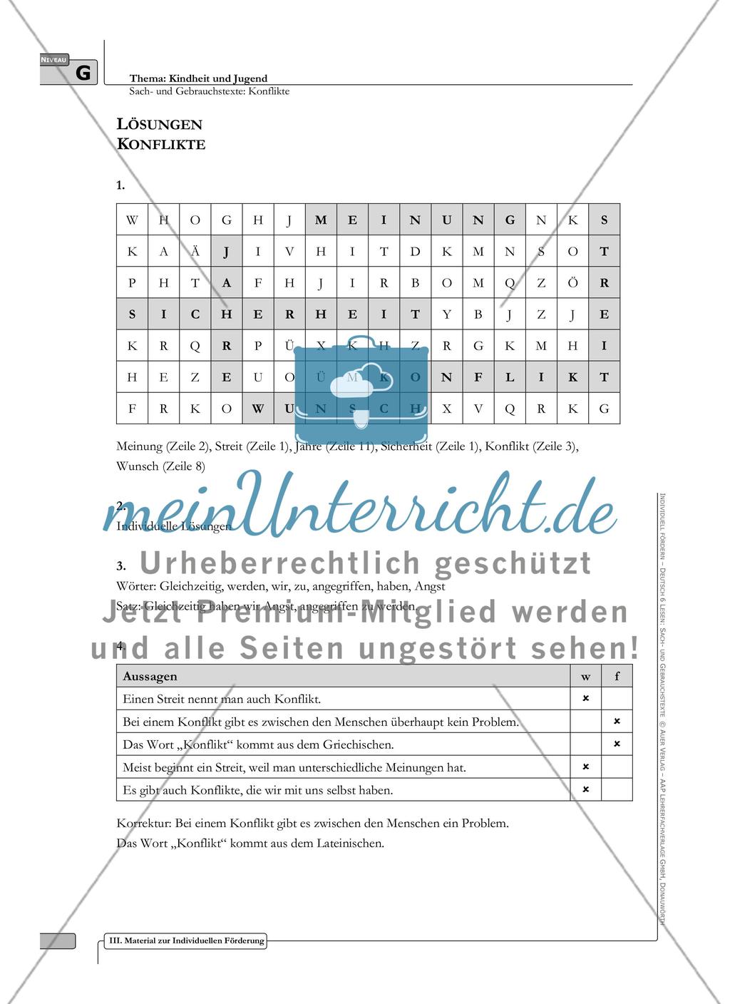 Sach- und Gebrauchstexte in 3 Differenzierungsstufen: