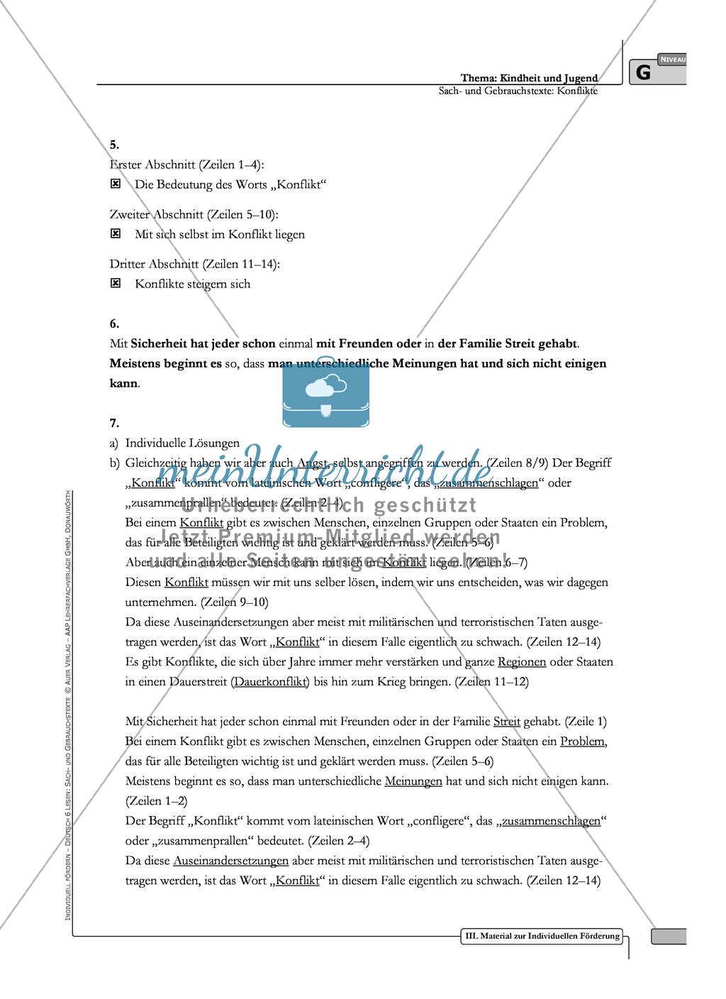 Sach- und Gebrauchstexte in 3 Differenzierungsstufen: