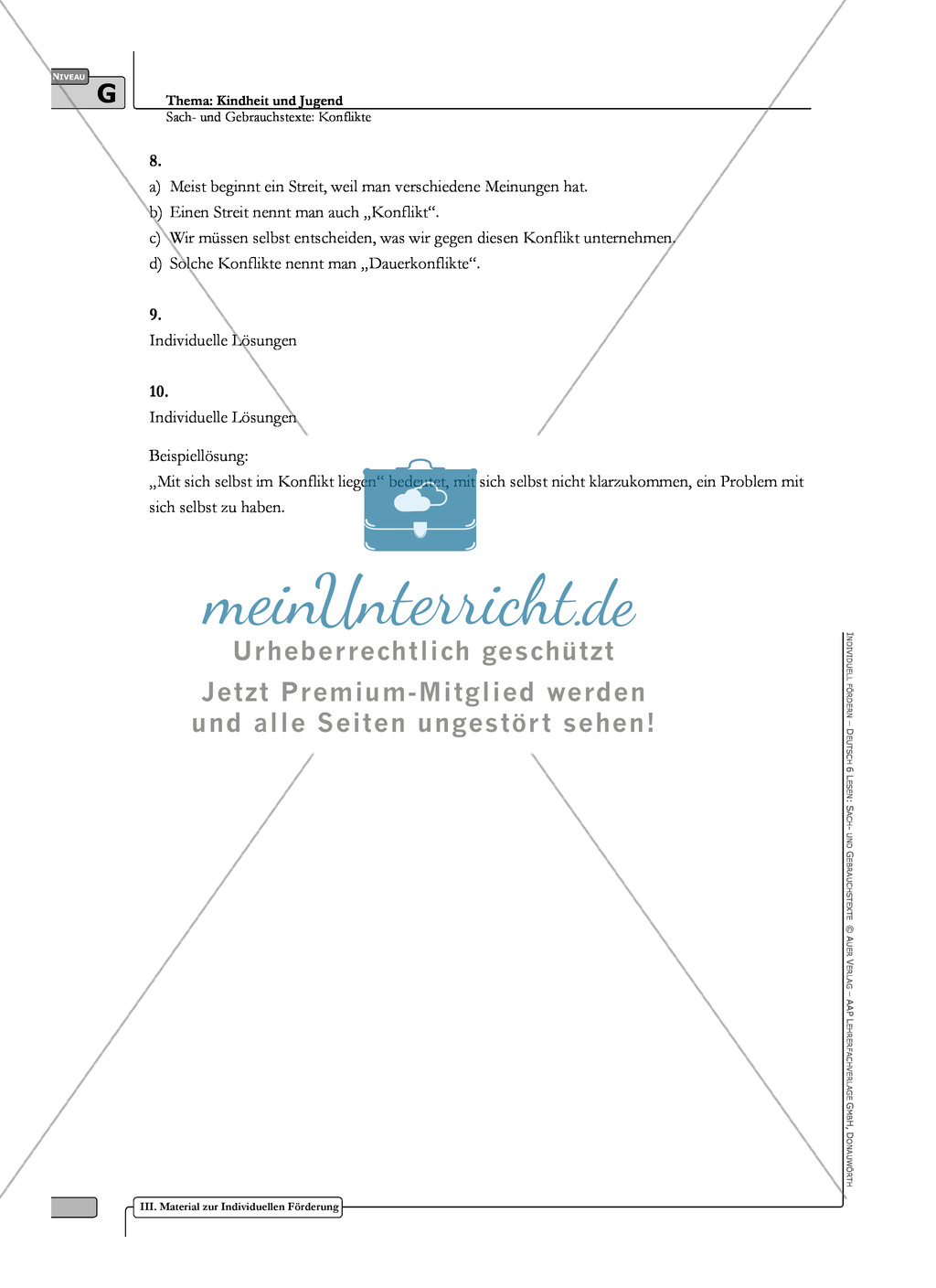 Sach- und Gebrauchstexte in 3 Differenzierungsstufen: