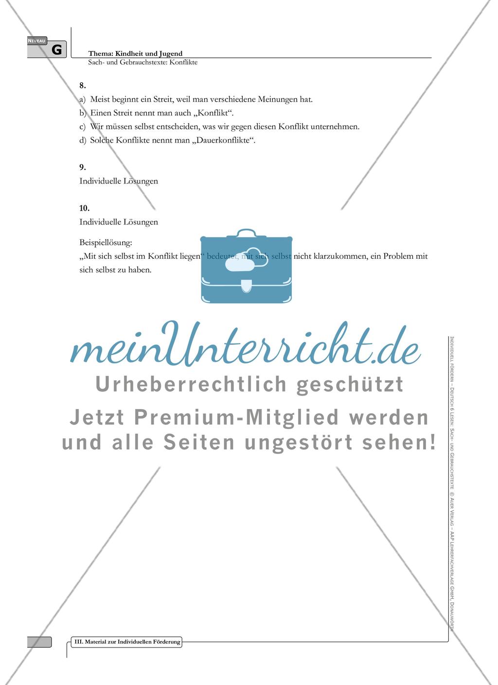 Sach- und Gebrauchstexte in 3 Differenzierungsstufen: