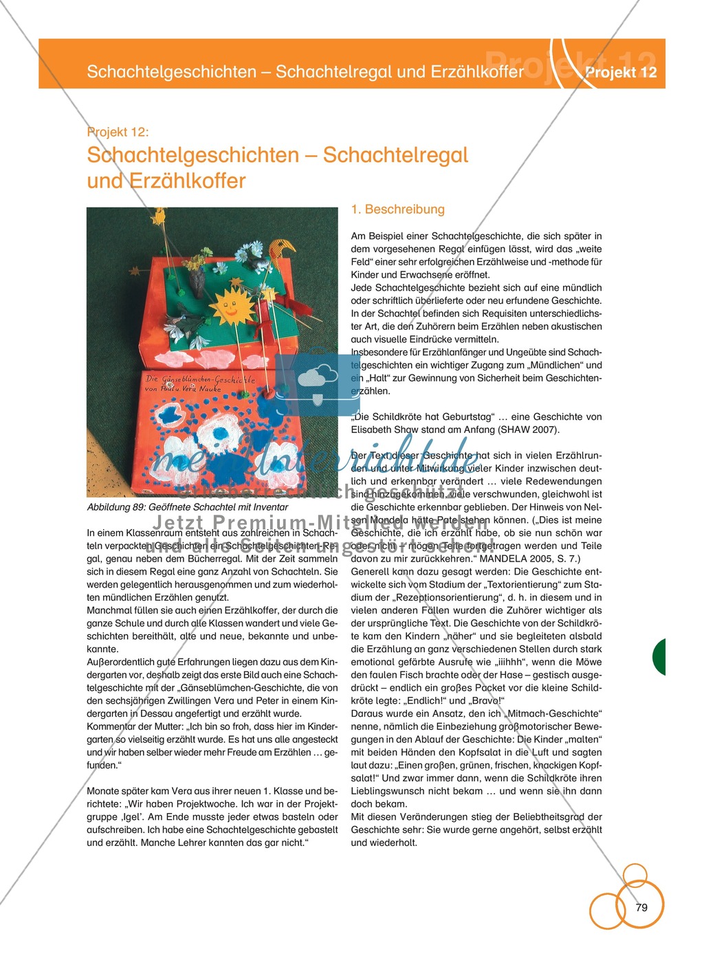 Projekt 12: Schachtelgeschichten - Schachtelregal und Erzählkoffer Preview 1