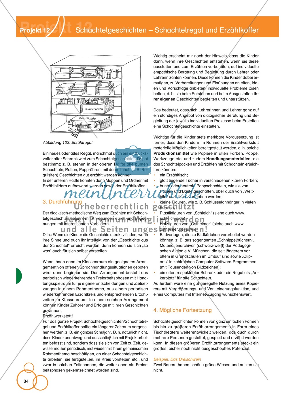 Projekt 12: Schachtelgeschichten - Schachtelregal und Erzählkoffer Preview 6