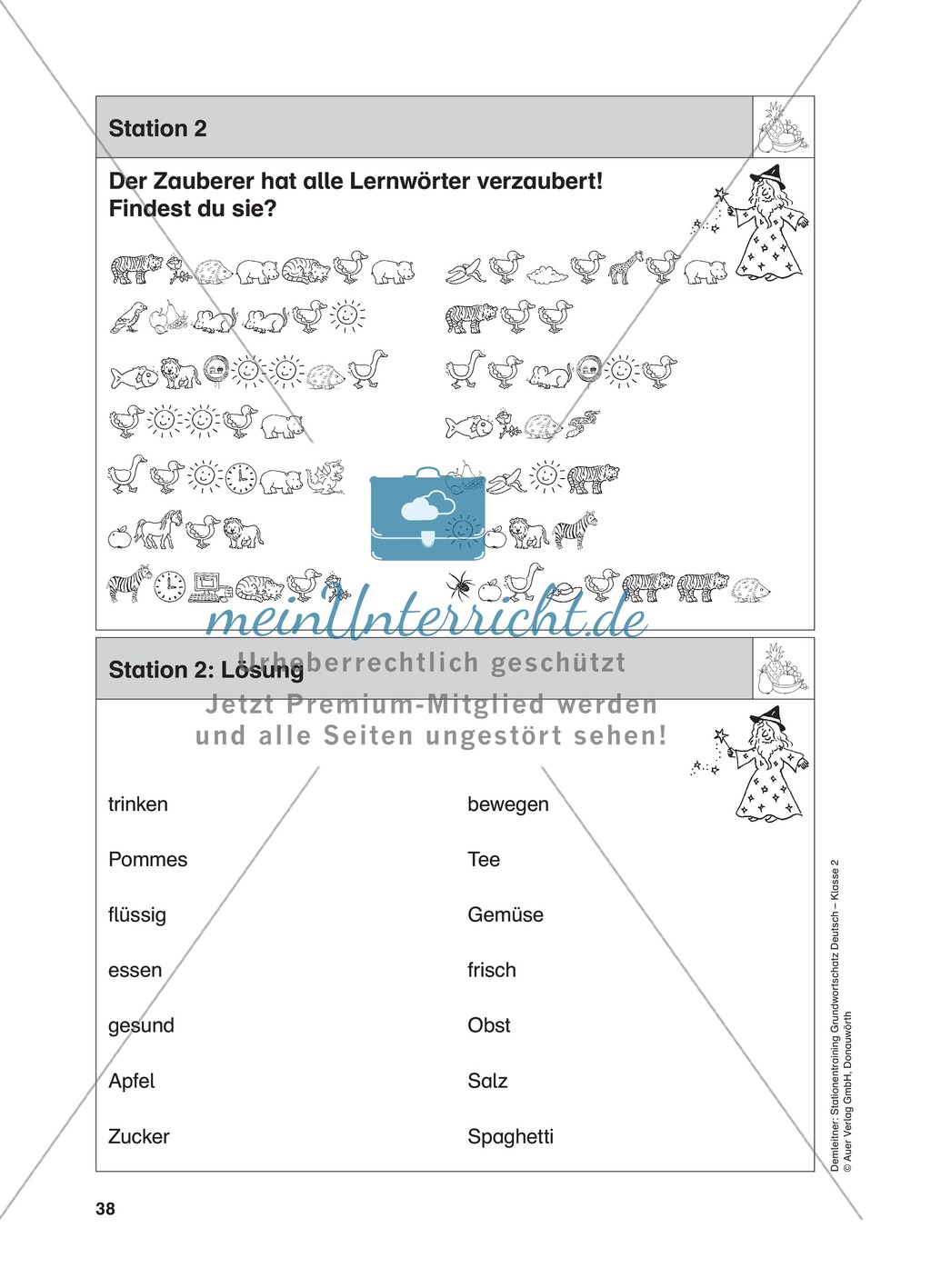 Stationentraining Ernährung: Arbeitsblätter mit Lösungen, Diktat Preview 3