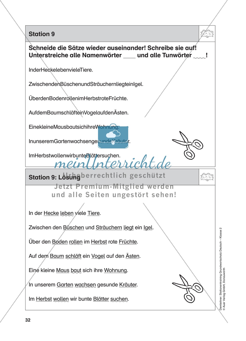 Stationentraining Hecke: Arbeitsblätter mit Lösungen, Diktat Preview 10