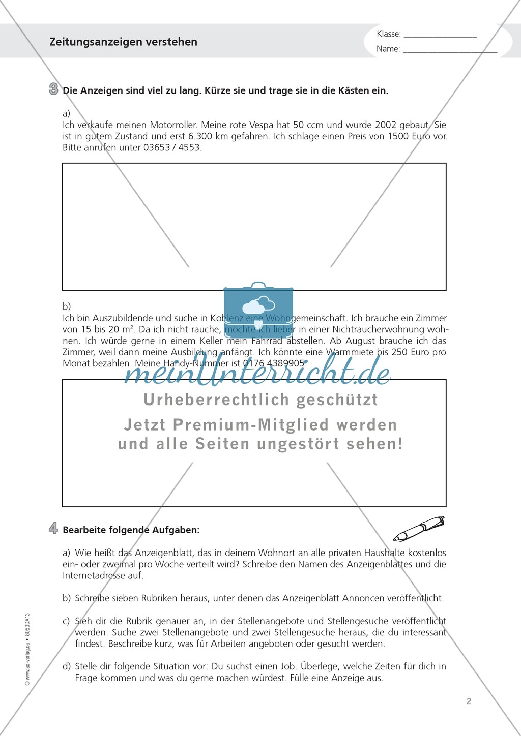 Alltagskompetenzen: