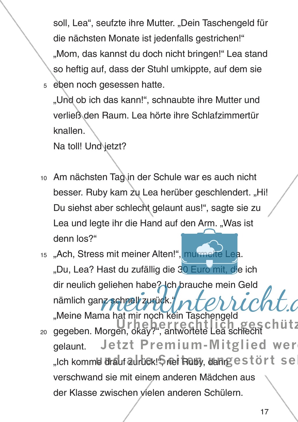 Entscheidungsgeschichte "Lea und Justin in der Schuldenfalle": Textteil Lea Preview 14