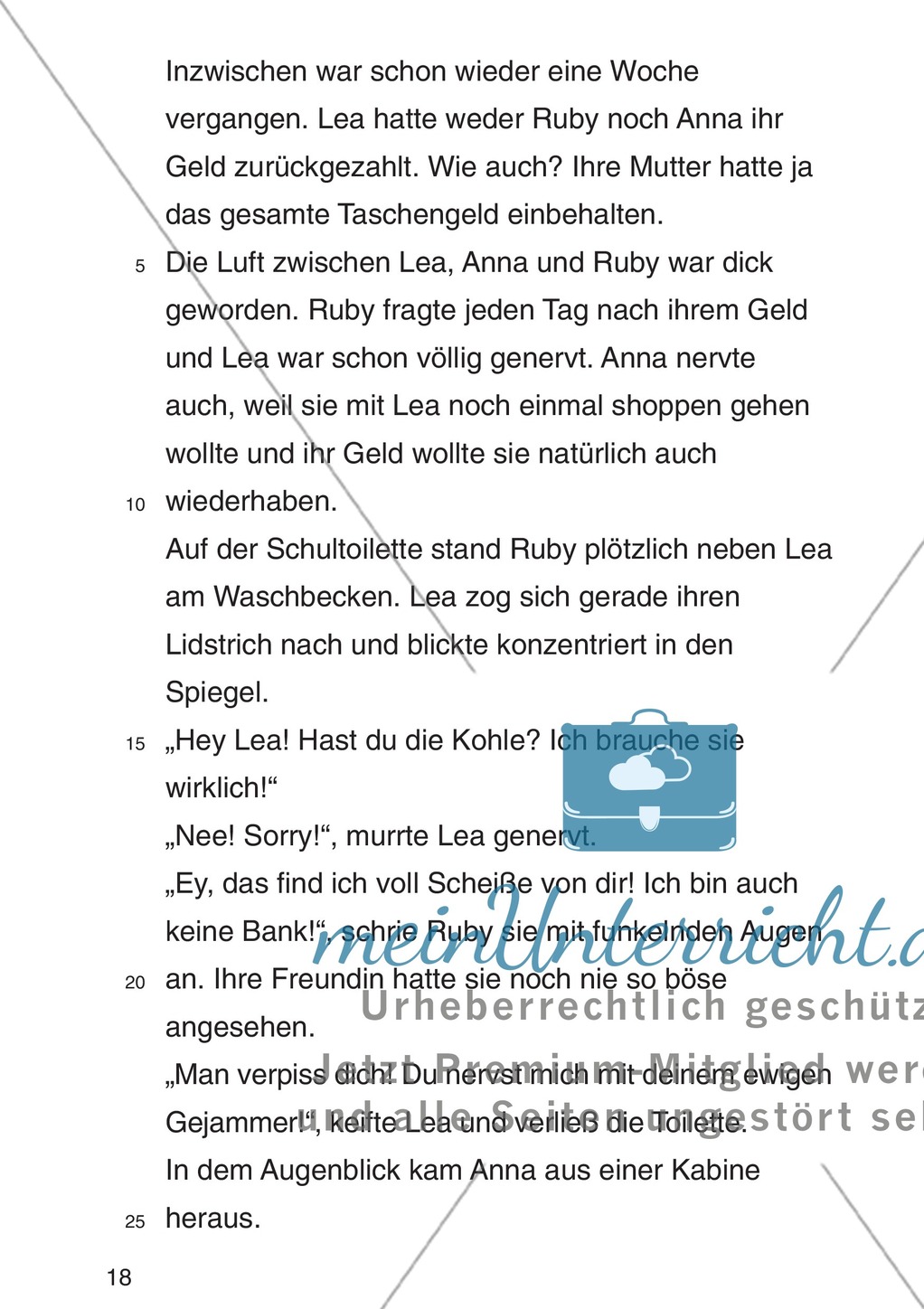 Entscheidungsgeschichte "Lea und Justin in der Schuldenfalle": Textteil Lea Preview 15