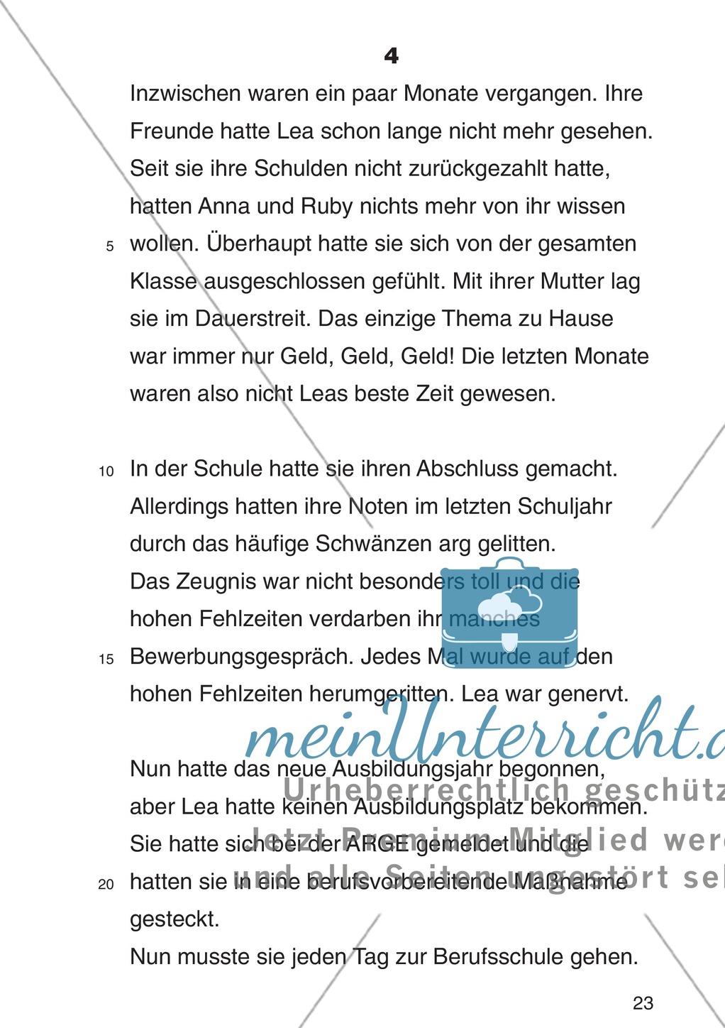 Entscheidungsgeschichte "Lea und Justin in der Schuldenfalle": Textteil Lea Preview 20