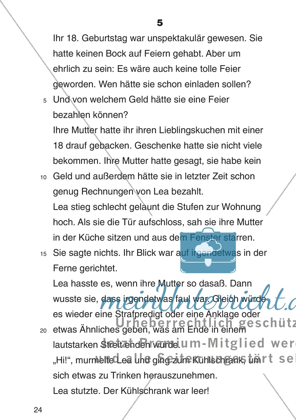 Entscheidungsgeschichte "Lea und Justin in der Schuldenfalle": Textteil Lea Preview 21