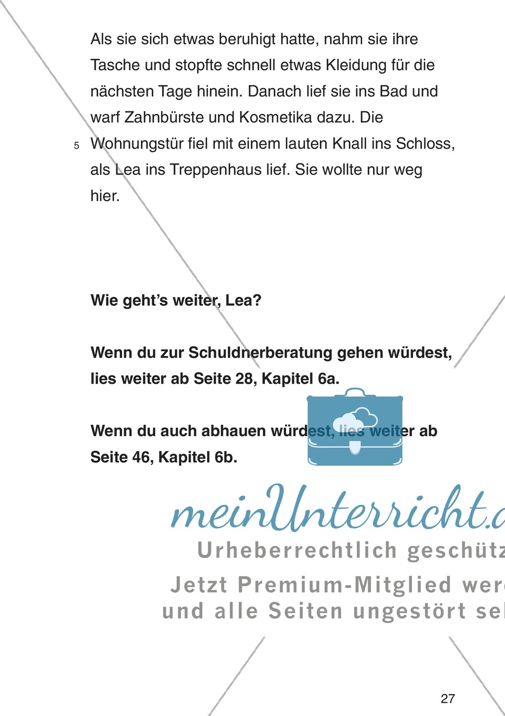 Entscheidungsgeschichte "Lea und Justin in der Schuldenfalle": Textteil Lea Preview 24