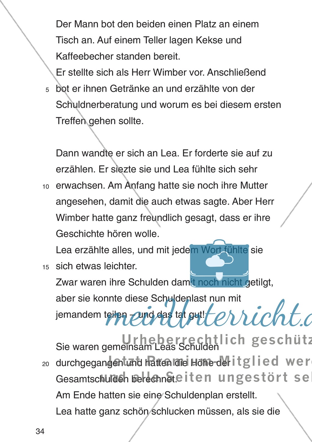 Entscheidungsgeschichte "Lea und Justin in der Schuldenfalle": Textteil Lea Preview 31