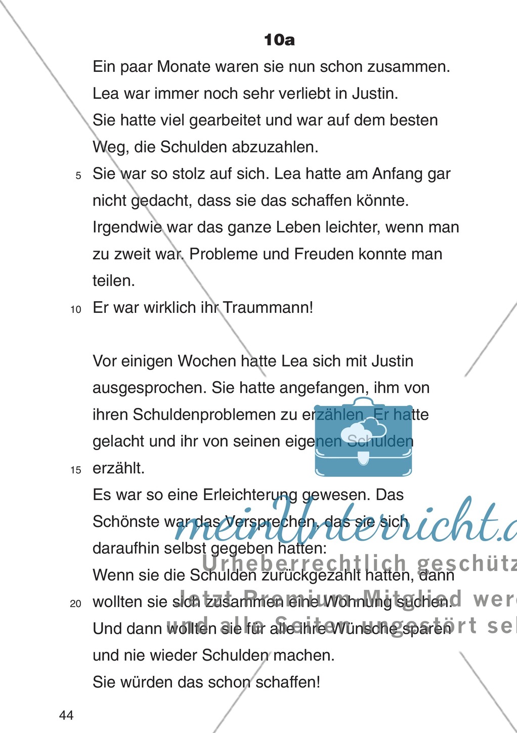 Entscheidungsgeschichte "Lea und Justin in der Schuldenfalle": Textteil Lea Preview 41